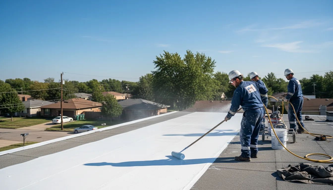 Commercial roof coating in Purcell, OK near me